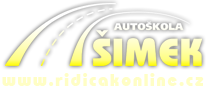 Řidičák online - virtuální autoškola Ing. Šimek